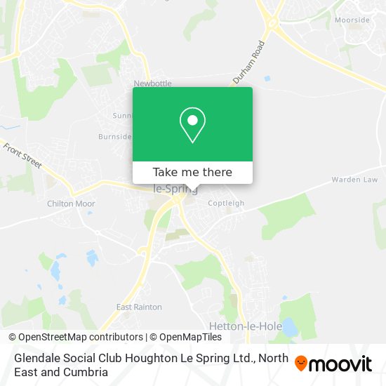 Glendale Social Club Houghton Le Spring Ltd. map