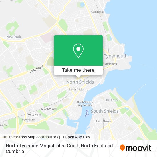 North Tyneside Magistrates Court map