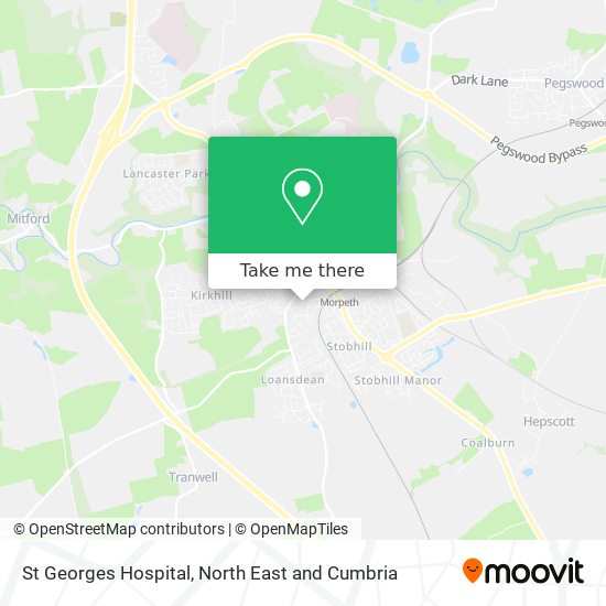 St Georges Hospital map