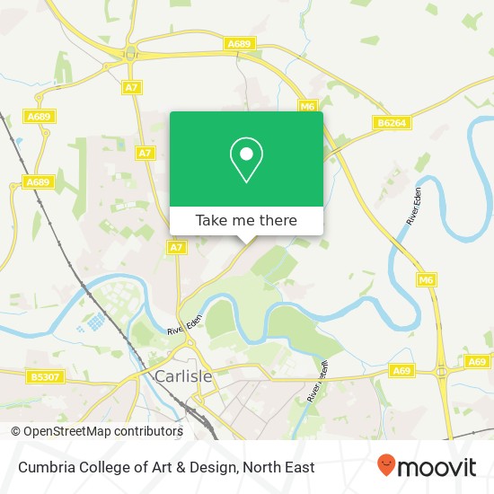 Cumbria College of Art & Design map