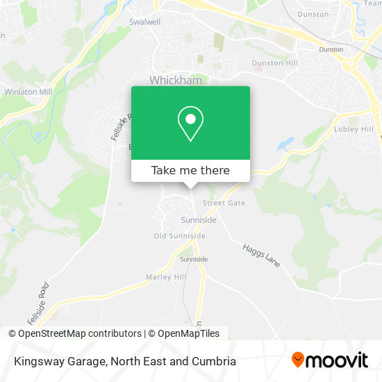 Kingsway Garage map