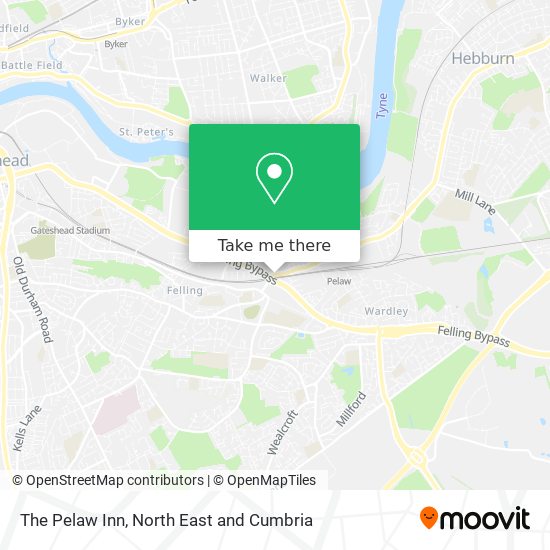 The Pelaw Inn map