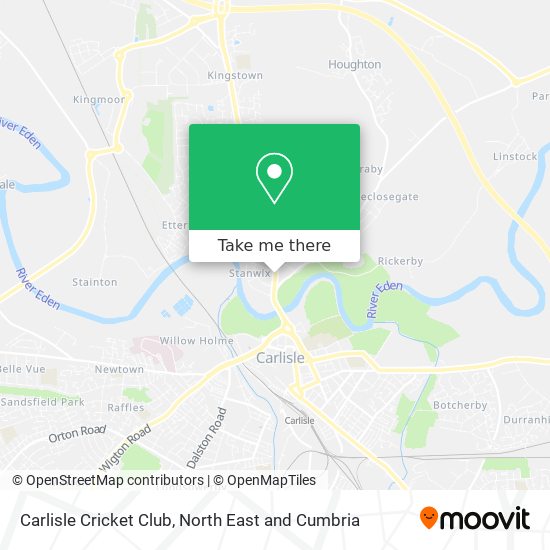 Carlisle Cricket Club map