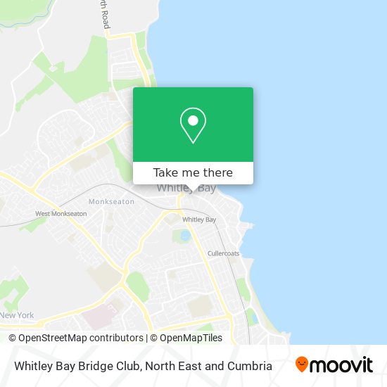Whitley Bay Bridge Club map