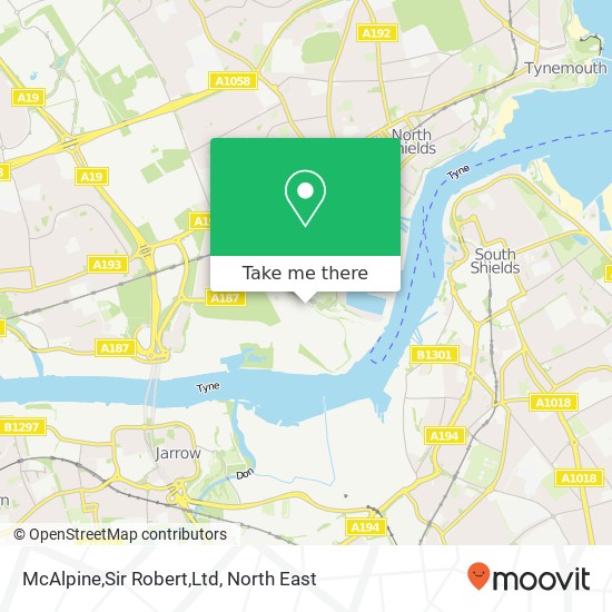 McAlpine,Sir Robert,Ltd map