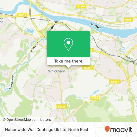 Nationwide Wall Coatings Uk Ltd map