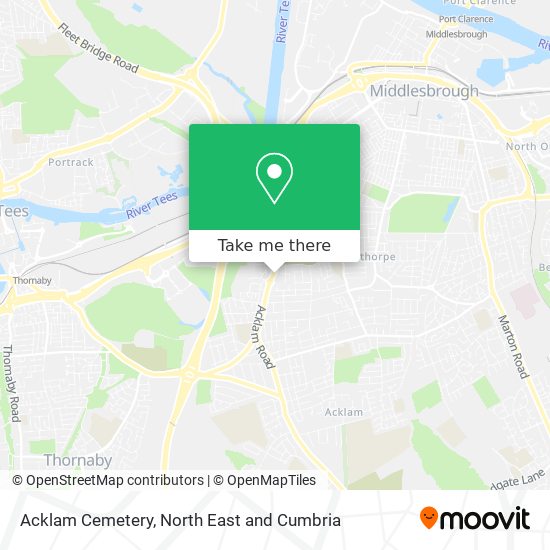 Acklam Cemetery map