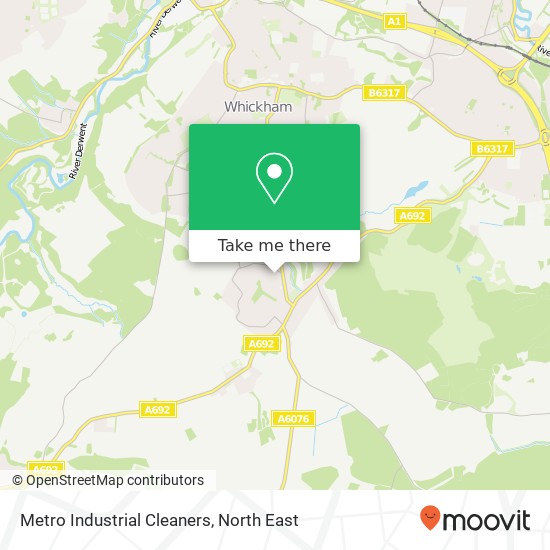 Metro Industrial Cleaners map