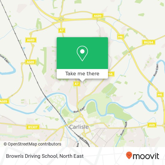 Brown's Driving School map