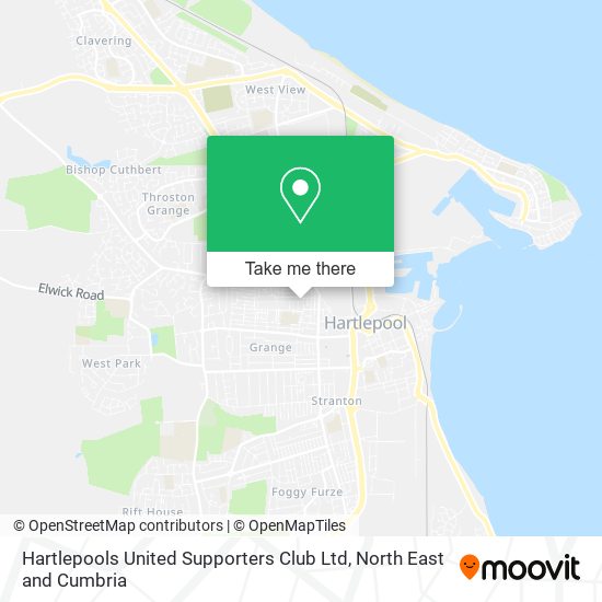 Hartlepools United Supporters Club Ltd map
