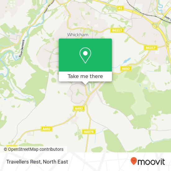 Travellers Rest map