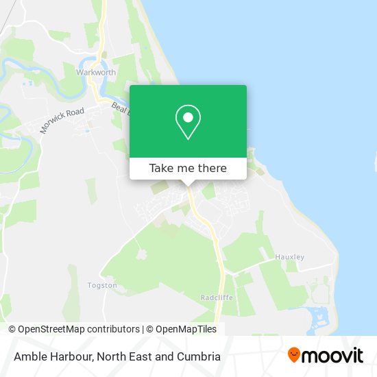 Amble Harbour map