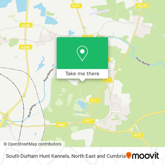 South Durham Hunt Kennels map