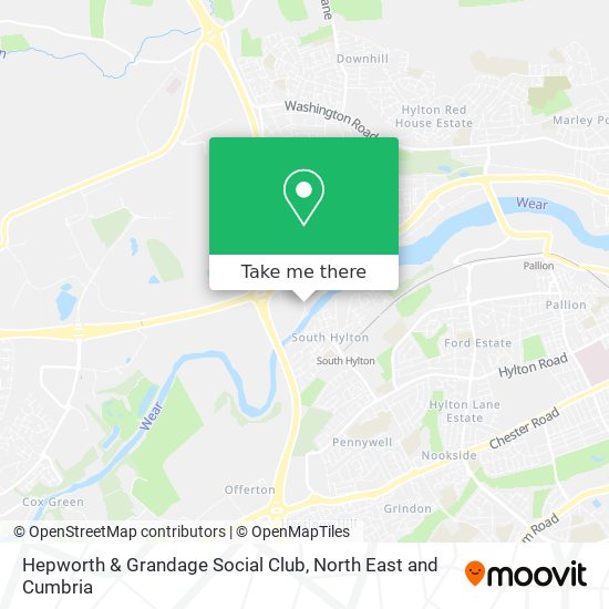 Hepworth & Grandage Social Club map
