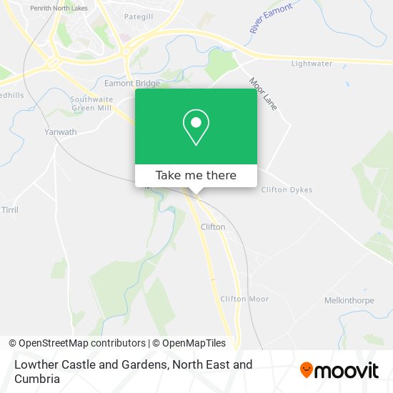 Lowther Castle and Gardens map