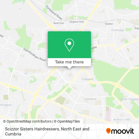 Scizzor Sisters Hairdressers map