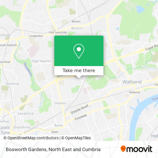 Bosworth Gardens map