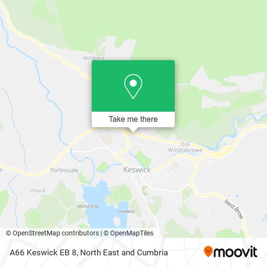 A66 Keswick EB 8 map