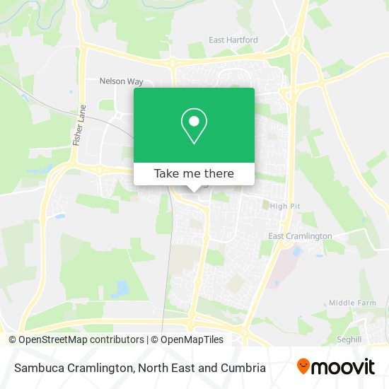 Sambuca Cramlington map