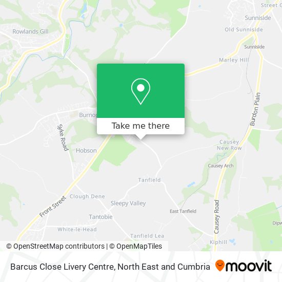 Barcus Close Livery Centre map