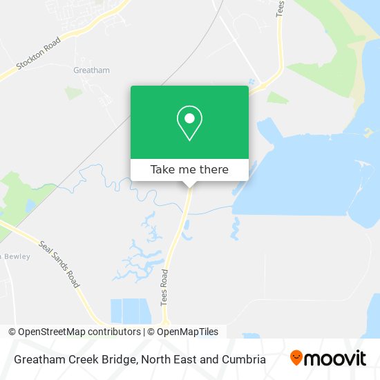 Greatham Creek Bridge map