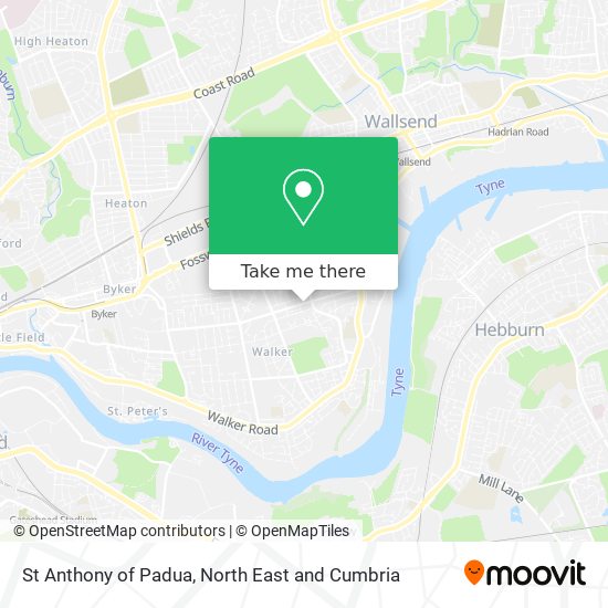 St Anthony of Padua map