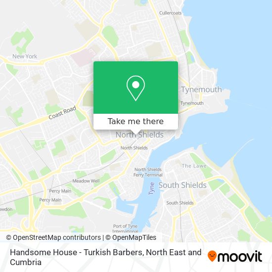 Handsome House - Turkish Barbers map