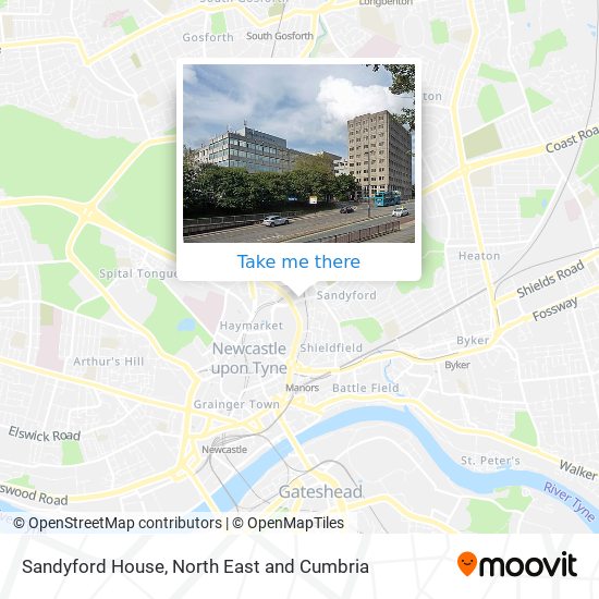 Sandyford House map