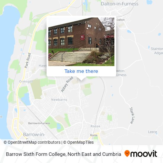 How to get to Barrow Sixth Form College in Barrow In Furness by