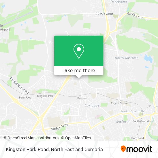 Kingston Park Road map