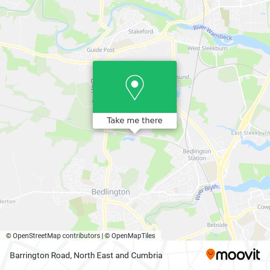Barrington Road map