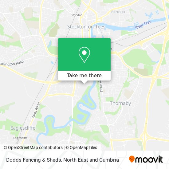 Dodds Fencing & Sheds map