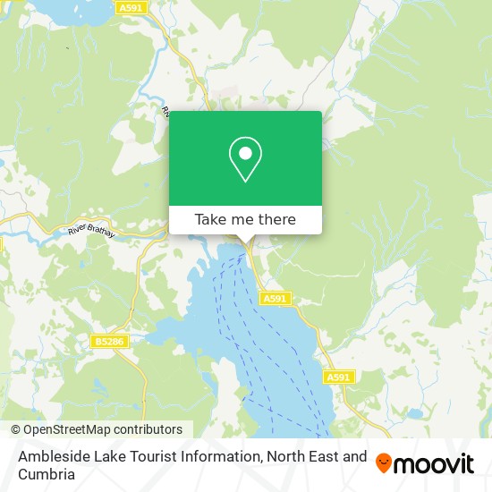 Ambleside Lake Tourist Information map
