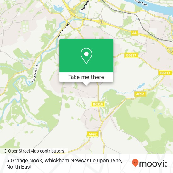 6 Grange Nook, Whickham Newcastle upon Tyne map