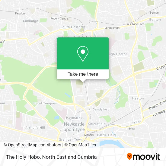 The Holy Hobo map