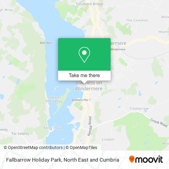 Fallbarrow Holiday Park map