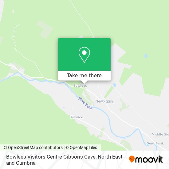 Bowlees Visitors Centre Gibson's Cave map