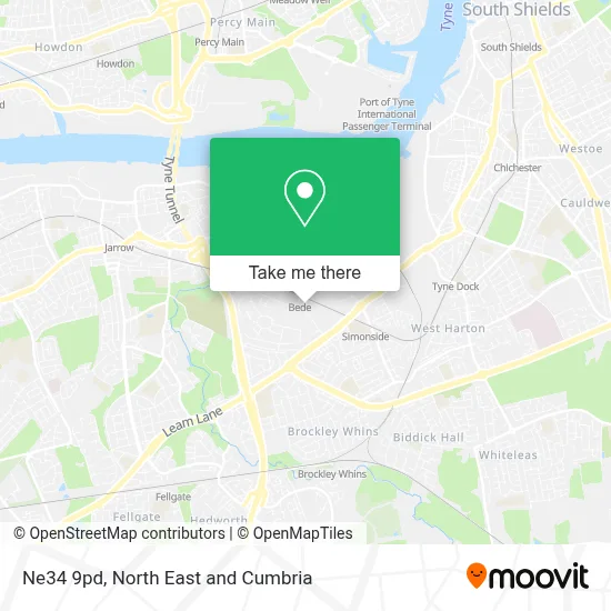 How to Get to Ne34 9pd in South Tyneside by Underground or Bus?