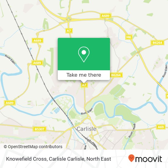 Knowefield Cross, Carlisle Carlisle map