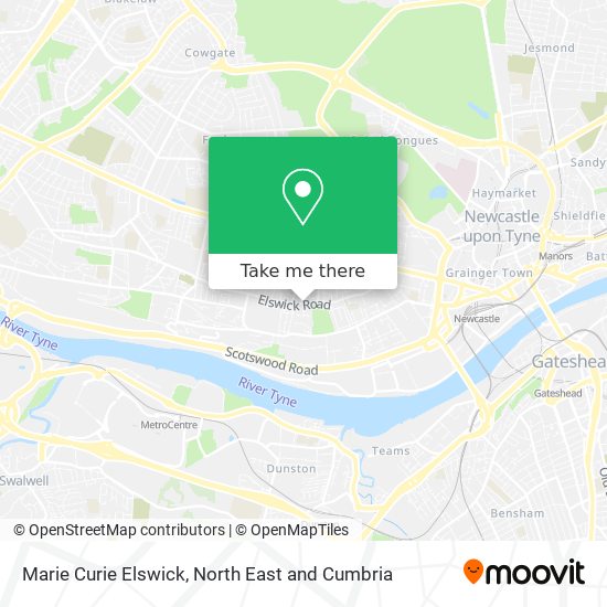 Marie Curie Elswick map