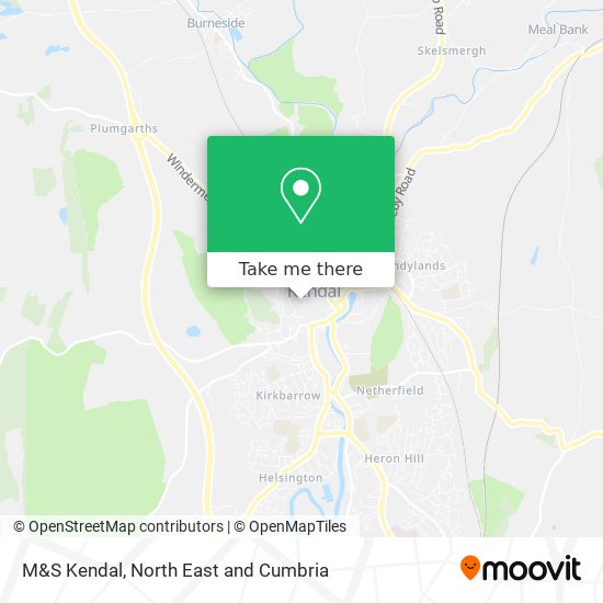 M&S Kendal map