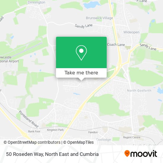 50 Roseden Way map
