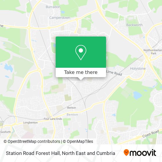 Station Road Forest Hall map