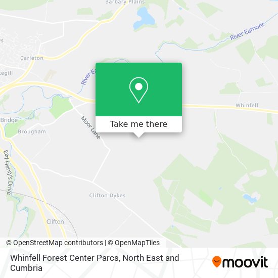 Whinfell Forest Center Parcs map