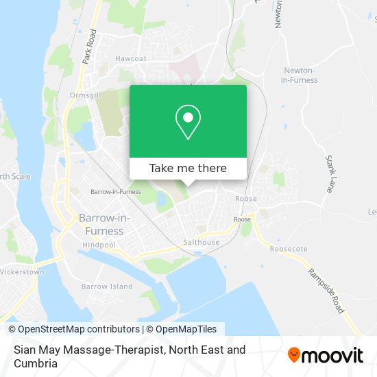 Sian May Massage-Therapist map