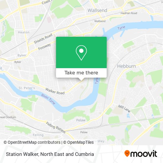 Station Walker map