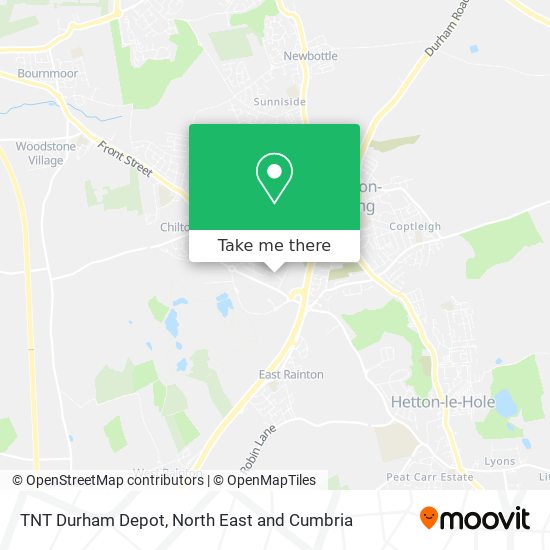 TNT Durham Depot map