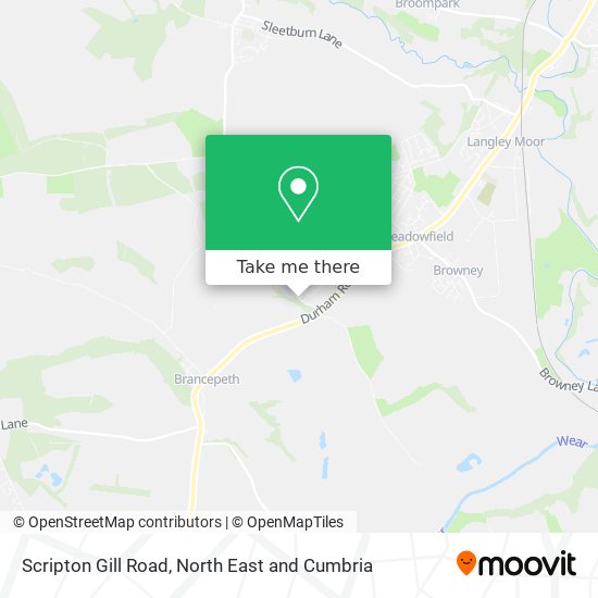 Scripton Gill Road map