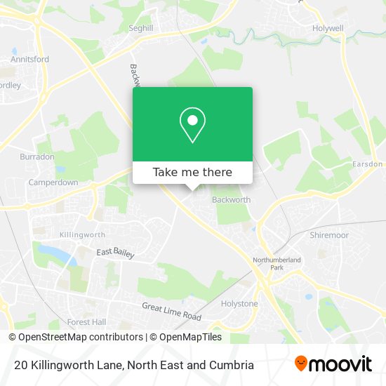 20 Killingworth Lane map