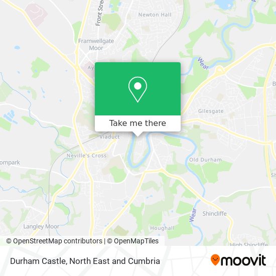 Durham Castle map